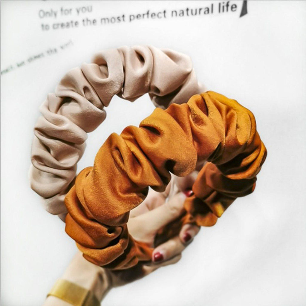 Solid Color Pleated Headband