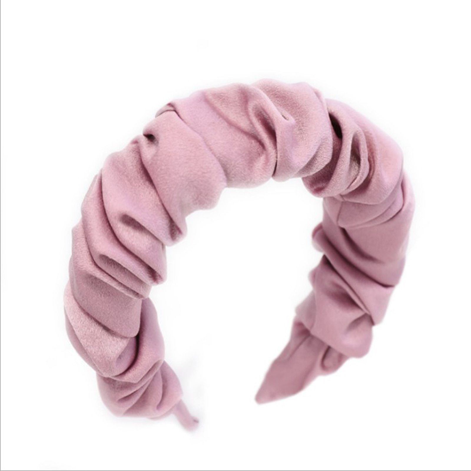 Solid Color Pleated Headband