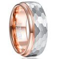 Surface Hammered Steel Ring